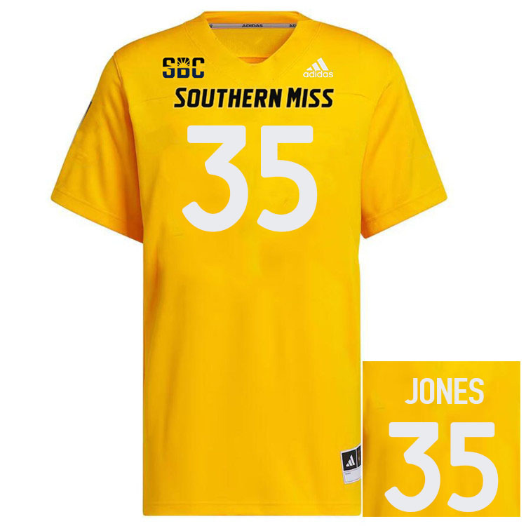 Southern Miss Golden Eagles #35 Chris Jones Jersey Football Uniforms-Gold